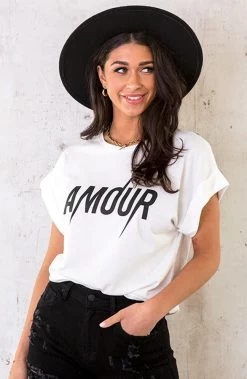 Amour Bliksem Top Zwart