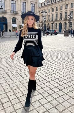 Amour Strepen Trui -Kleding Promotie Winkel Amour Strepen Trui 6 586x900 1