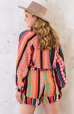 Aztec Blouse Black -Kleding Promotie Winkel Aztec Blouse Black 5 586x900 1