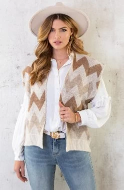 Aztec Gilet Beige -Kleding Promotie Winkel Aztec Gilet Beige 2 586x900 2