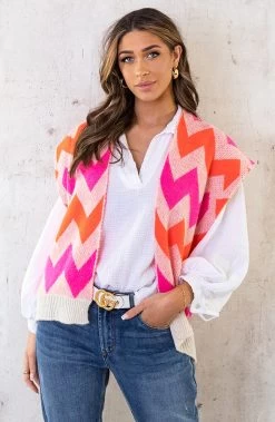 Aztec Gilet Neon Pink -Kleding Promotie Winkel Aztec Gilet Neon Pink 7 586x900 1