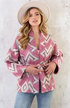 Aztec Kimono Roze