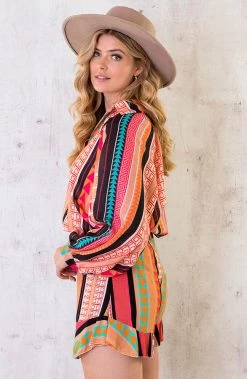 Aztec Skort Black -Kleding Promotie Winkel Aztec Skort Black 1 586x900 1