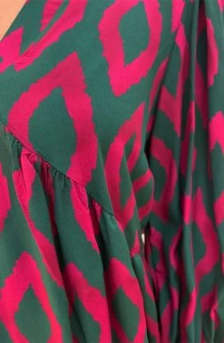 Aztec Tuniek Groen Roze -Kleding Promotie Winkel Aztec Tuniek Groen Roze close 586x900 1