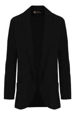 Basic Blazer Zwart 23 Basic Blazer Zwart -Kleding Promotie Winkel Basic Blazer Zwart 586x900 1