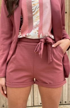 Musthave Deal Basic Strik Shorts 11 Musthave Deal Basic Strik Shorts -Kleding Promotie Winkel Basic Strik Shorts Dust Pink 1 586x900 1