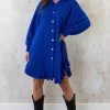 Blouse Jurk Oversized Kobalt -Kleding Promotie Winkel Blouse Jurk Oversized Kobalt 1 586x900 1