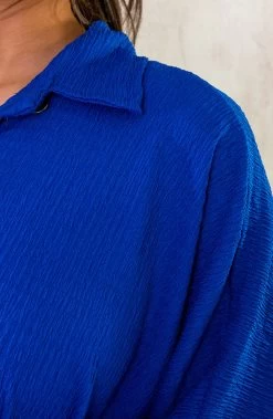 Blouse Jurk Oversized Kobalt -Kleding Promotie Winkel Blouse Jurk Oversized Kobalt 7 586x900 1