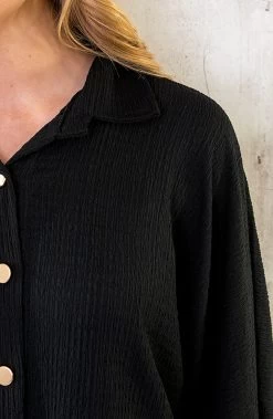 Blouse Jurk Oversized Zwart -Kleding Promotie Winkel Blouse Jurk Oversized Zwart 1 586x900 1