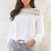 Blouse Met Opengewerkte Details Ecru -Kleding Promotie Winkel Blouse Met Opengewerkte Details Ecru 3 586x900 1