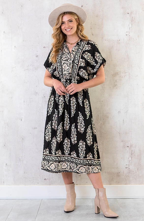 Blousejurk Bali Zwart 3 Blousejurk Bali Zwart