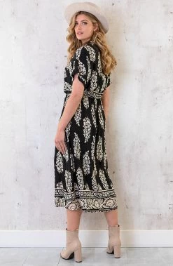 Blousejurk Bali Zwart 10 Blousejurk Bali Zwart -Kleding Promotie Winkel Blousejurk Bali Zwart 5 586x900 1