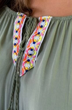 Boho Off Shoulder Maxi Jurk Army -Kleding Promotie Winkel Boho Off Shoulder Maxi Jurk Army 586x900 1