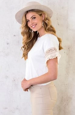 Boho Oversized Tee Ecru -Kleding Promotie Winkel Boho Oversized Tee Ecru 3 586x900 1