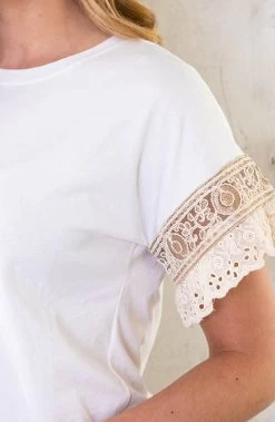 Boho Oversized Tee Ecru -Kleding Promotie Winkel Boho Oversized Tee Ecru 5 586x900 1