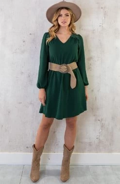 Boho V-Hals Jurk Smaragd -Kleding Promotie Winkel Boho V Hals Jurk Smaragd 2 586x900 2