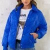 Bomber Jacket Quilted Kobalt -Kleding Promotie Winkel Bomber Jacket Quilted Kobalt 1 586x900 2
