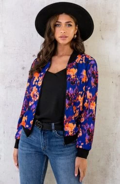 Bomberjacket Multicolor Kobalt
