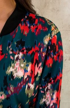 Bomberjacket Multicolor Smaragd -Kleding Promotie Winkel Bomberjacket Multicolor Smaragd 1 586x900 1