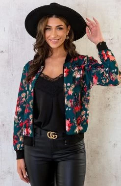 Bomberjacket Multicolor Smaragd -Kleding Promotie Winkel Bomberjacket Multicolor Smaragd 4 586x900 1