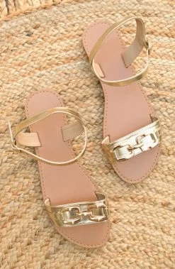 Buckle Sandalen Goud