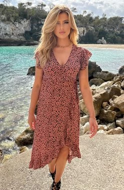 Cheetah Jurk Midi Koraal 13 Cheetah Jurk Midi Koraal -Kleding Promotie Winkel Cheetah Jurk Midi Koraal 4 586x900 1