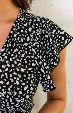 Cheetah Jurk Midi Zwart -Kleding Promotie Winkel Cheetah Jurk Midi Zwart 586x900 1