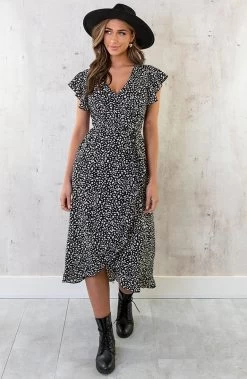 Cheetah Jurk Midi Zwart -Kleding Promotie Winkel Cheetah Jurk Midi Zwart 6 586x900 1