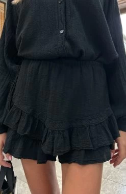 Skort Katoen Feminine Zwart