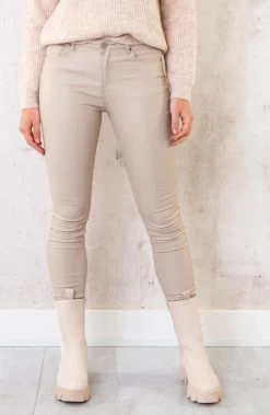 Coating Jeans Light Beige -Kleding Promotie Winkel Coating Jeans Light Beige 1 586x900 2