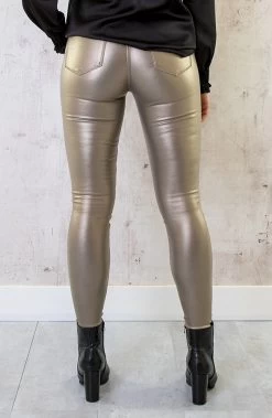 Coating Jeans Metallic Gold -Kleding Promotie Winkel Coating Jeans Taupe 2 586x900 2