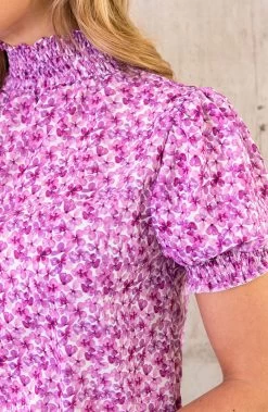 Col Top Bloemen Roze -Kleding Promotie Winkel Col Top Bloemen Roze 3 586x900 1