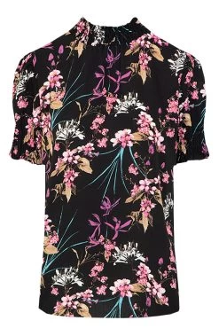 Col Top Bloemen Zwart 25 Col Top Bloemen Zwart -Kleding Promotie Winkel Col Top Bloemen Zwart 586x900 1