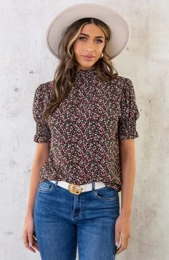 Col Top Bloemetjes Koraal -Kleding Promotie Winkel Col Top Bloemetjes Koraal 4 586x900 1