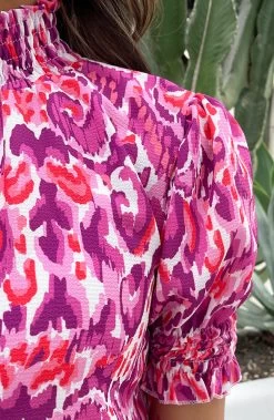 Col Top Colorful Print Roze -Kleding Promotie Winkel Col Top Colorful Print Roze 1 586x900 1