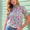 Col Top Flower Multicolor 2 Col Top Flower Multicolor -Kleding Promotie Winkel Col Top Flower Multicolor 5 586x900 1