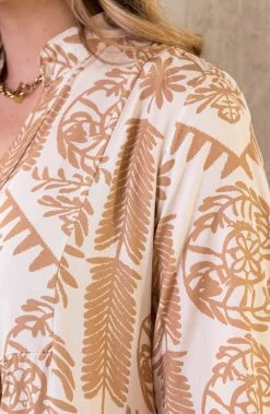 Cotton Tuniek Puglia Beige -Kleding Promotie Winkel Cotton Tuniek Puglia Beige 2 586x900 1