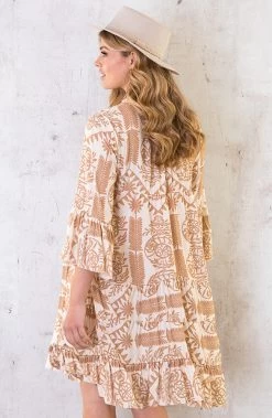 Cotton Tuniek Puglia Beige -Kleding Promotie Winkel Cotton Tuniek Puglia Beige 3 1 586x900 1