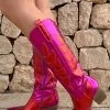Cowboy Laarzen Fuchsia Rood -Kleding Promotie Winkel Cowboy Laarzen Fuchsia Rood 586x900 1