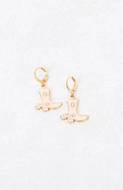 Cowboyboots Oorbellen Roze