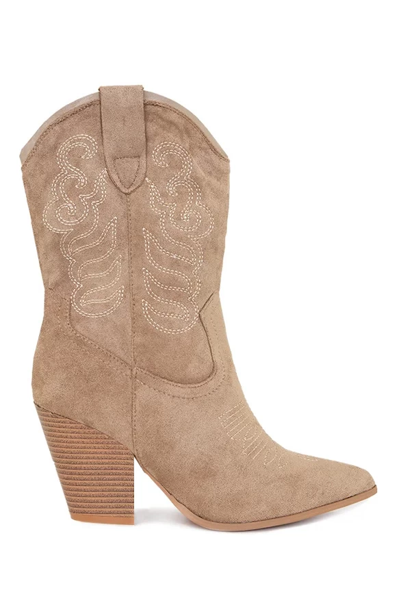 Cowboyboots Suede Taupe 3 Cowboyboots Suede Taupe