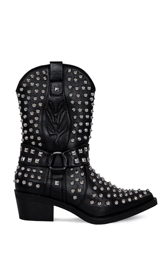 Cowboylaarzen Studs Black 3 Cowboylaarzen Studs Black