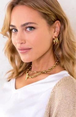 Creool Triple Oorbellen Goud -Kleding Promotie Winkel Creool Triple Oorbellen Goud 2 586x900 2