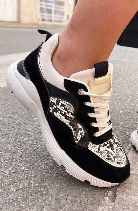 Dad Sneakers Black Snake 4 Dad Sneakers Black Snake - Afbeelding 2