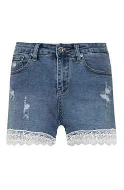 Denim Short Met Embroidery -Kleding Promotie Winkel Denim Short Met Embroidery 586x900 2