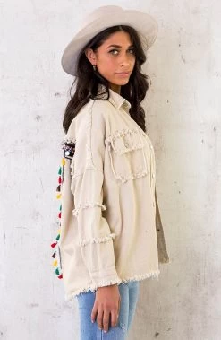 Embroidery Boho Jacket Beige -Kleding Promotie Winkel Embroidery Boho Jacket Beige 5 586x900 1