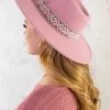Fedora Hoed Aztec Dust Roze -Kleding Promotie Winkel Fedora Hoed Aztec Dust Roze 586x900 1