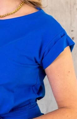 Femme Fatale Jurk Kobalt -Kleding Promotie Winkel Femme Fatale Jurk Kobalt 6 586x900 2