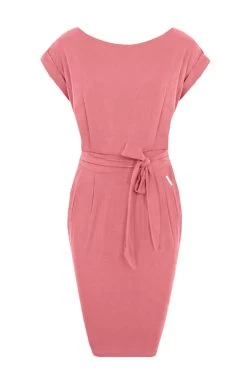 Femme Fatale Jurk Oud Roze -Kleding Promotie Winkel Femme Fatale Jurk Oud Roze 586x900 1
