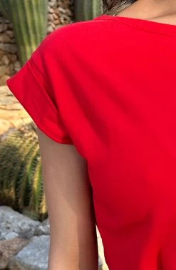 Femme Fatale Jurk Rood -Kleding Promotie Winkel Femme Fatale Jurk Rood 2 586x900 1